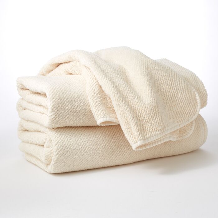 Abyss Super Twill Bath Towels - Ecru (101)