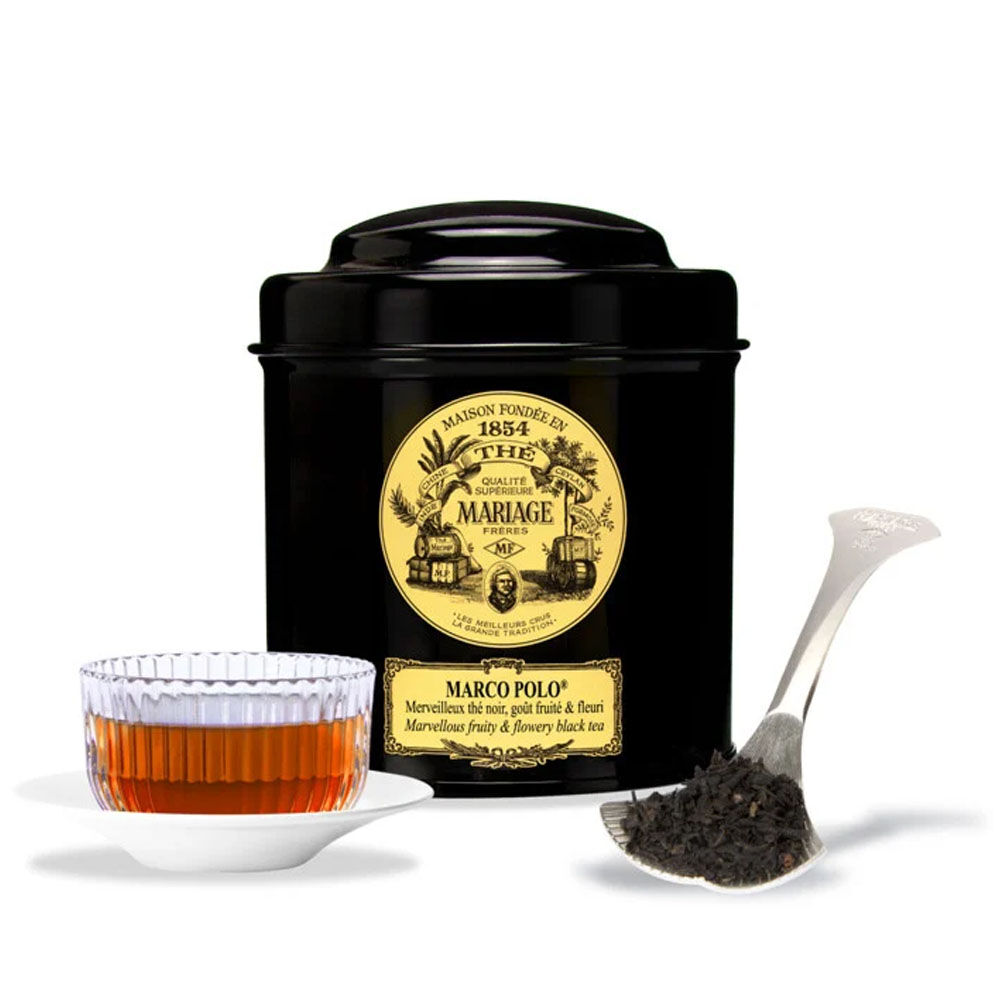 Mariage Freres. Marco Polo Tea 100g Loose Tea in a Tin Caddy (1 Pack) MR24LS