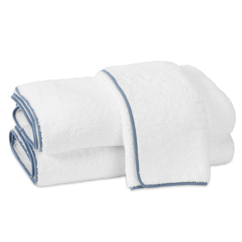 Matouk Cairo Straight Edge White Sea Towel Collection